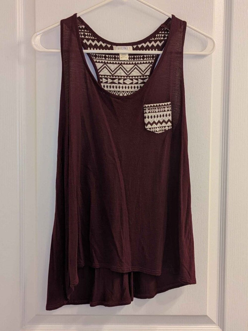 maroon/burgundy racerback tank